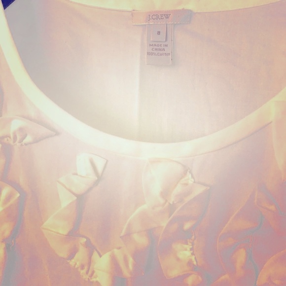 NEW J.Crew Ruthie Ruffle Shell Blouse. Never worn. - Picture 2 of 4